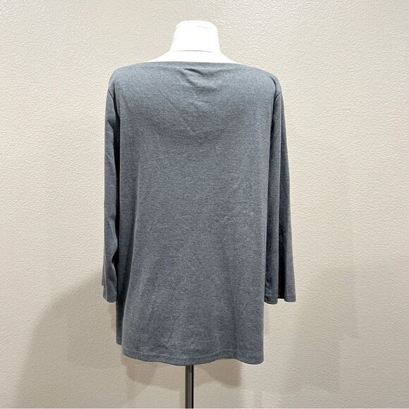 Croft & Barrow Embroidered Cardinal Embellished Top with Red Rhinestones Size XL - Picture 9 of 12